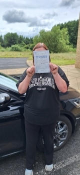 Allison Rankin from Knockentiber passed her driving test at Irvine Driving Test Centre FIRST TIME with only FOUR DRIVING FAULTS!<br />
A slightly camera shy Allison took lessons very regularly, all with 100% effort and commitment.<br />
When she was able to drive with complete independence and had passed a mock test she sat her actual test.<br />
This is the result.